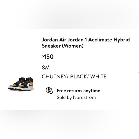 Nike Retro Air Jordan women’s sneakers size 8 mustard yellow black and white - Picture 9 of 10